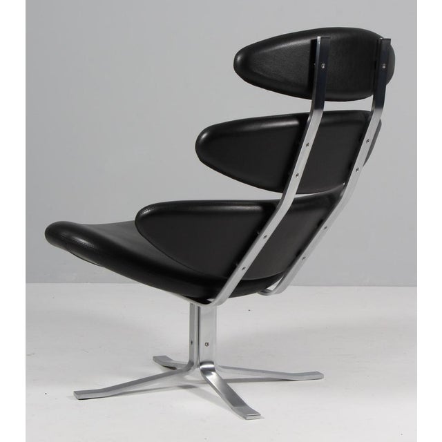 Metal Corona Lounge Chair attributed to Poul M. Volther For Sale - Image 7 of 8