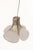 Wonderful floral pendant light with four hand-made clear and smoked murano glass petals which are supported by a metal...