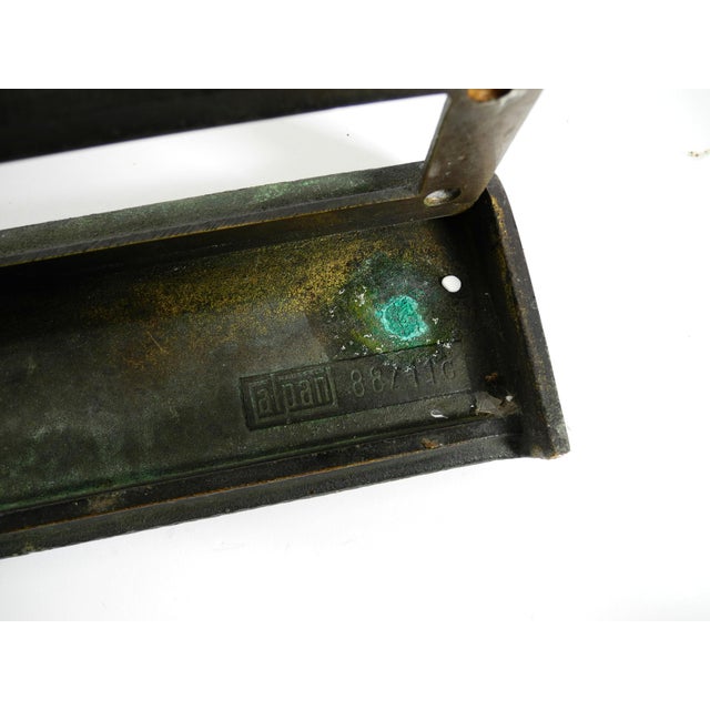 Large Brutalist Bronze Pull Handles with Letter Slot and Doorbell from Alpan, Germany, 1970s, Set of 3 For Sale - Image 16 of 18