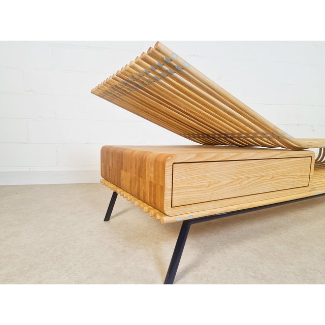 Vintage Danish Ash Chez Daybed by Birge Scheider, 1970s For Sale - Image 6 of 14