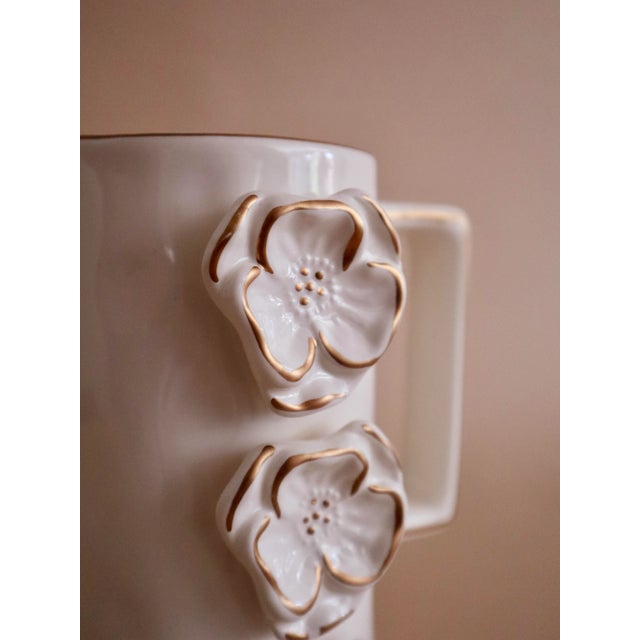 Mid-Century Modern Tres Flores Porcelain Pitcher For Sale - Image 3 of 5