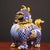 Vintage Chinese Gilt Cloisonné Mythical Beast Incense Burner (Luduan) - 2560g For Sale - Image 4 of 9