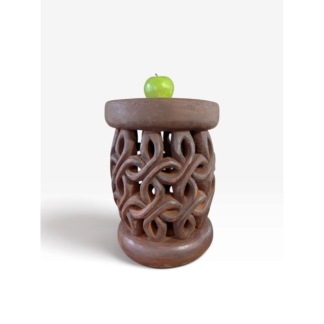 Unique Bamileke Royalty Stool/Table from Cameroon, is an unusual find. Constructed from a single piece of wood, this stool...