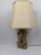 An exceptionally detailed vintage Chinese table lamp fashioned from a substantial hand-carved soapstone vase. Dating to...