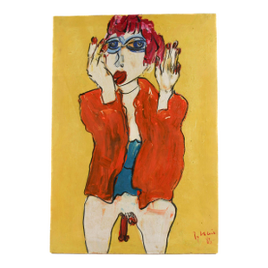 Signed Peter Keil "Untitled 83" Oil on Linen