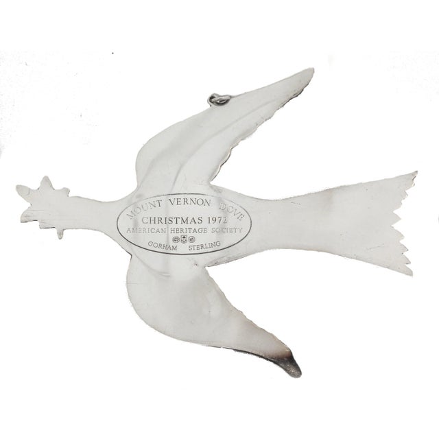 Gorham Manufacturing Company 1972 Gorham Sterling Silver Christmas Ornament For Sale - Image 4 of 5