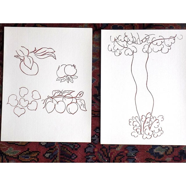 This set of three (3) lithographs (not offset) depict abstracted modernist botanical and still lifes by Henri Matisse...