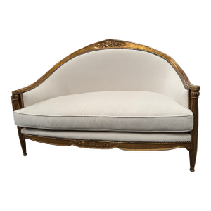 1930s Gilt Canape Settee, Attributed to Paul Follot Art Deco