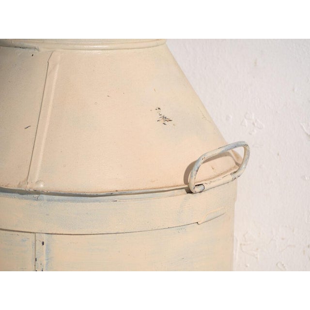 Vintage Painted Tin Milk Cans, Poland, 1950, Set of 2 For Sale - Image 6 of 9
