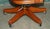 Vintage Brown Leather Captains Directors Chair For Sale - Image 14 of 18