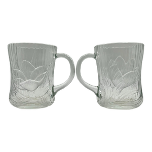 1990s Arcoroc “Canterbury” Floral Mugs- A Pair