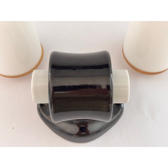 Model 6066 Sconce in Ceramic by Wilhelm Wagenfeld for Lindner, 1950s For Sale - Image 9 of 13