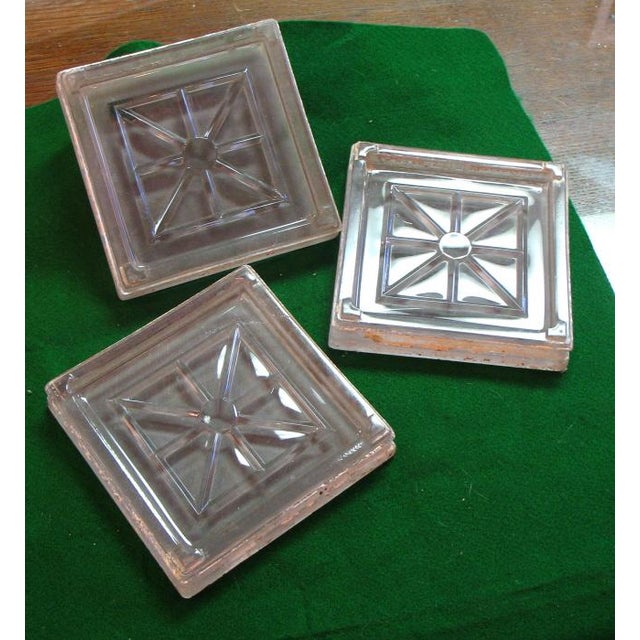 1920s All Glass Blocks X 16 { 16 Available } For Sale In Denver - Image 6 of 7