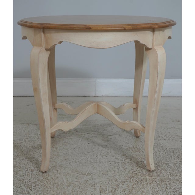 Age: Approx: 20 Years Old Details: Finish no.646 Country French Quality Construction Queen Anne Legs Factory Distressing...