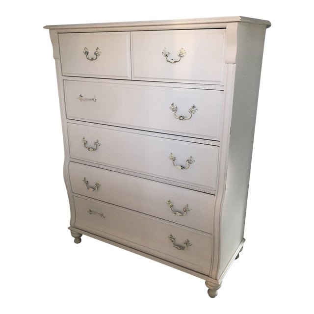 French Provincial Stanley Furniture White Tall Dresser Chairish