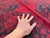 Red Vintage Afghan Turkmen Ersari Elephant Foot Rug - 10'7" X 7'3" For Sale - Image 8 of 13