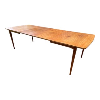 1960s Kipp Stewart for Drexel Declaration Walnut Extension Dining Table For Sale