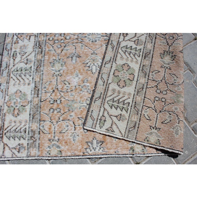 Textile Distressed Turkish Area Rug - 48"x53" For Sale - Image 7 of 8