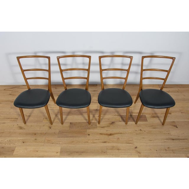 Dining Chairs by Mariana Grabiński for Swarzędz Factory, 1960s, Set of 4 For Sale - Image 4 of 18