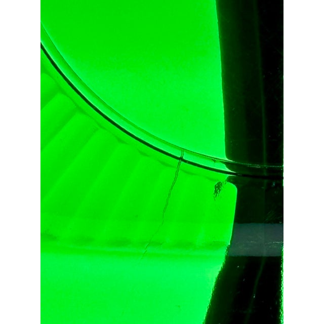 Forest Green Vintage Anchor Hocking Forest Green "Charm" Pattern Luncheon Plates, Setting Set of 3, 1950s For Sale - Image 8 of 15