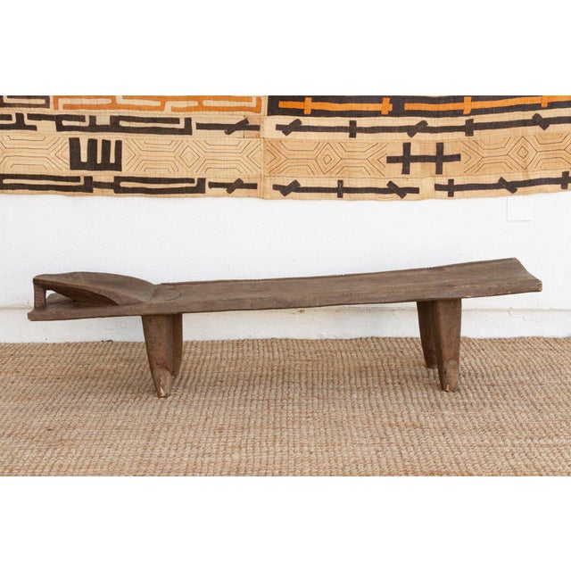 Brown Timeless African Craftsmanship, Senufo Bed For Sale - Image 8 of 10