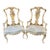 19th Century English Creme Colored Lacquered Chinoiserie Armchairs For Sale