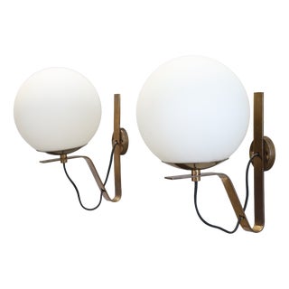 Four Wall Lights Model B464 by Sergio Asti for Candle, 1968, Set of 2 For Sale