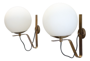 Four Wall Lights Model B464 by Sergio Asti for Candle, 1968, Set of 2