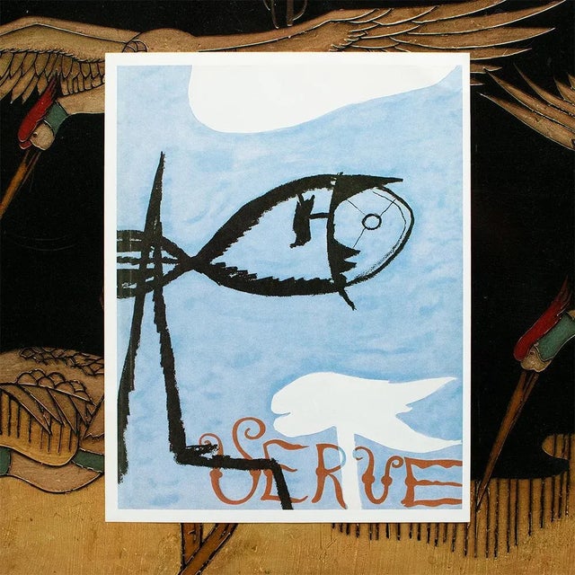 Abstract 1987 After Georges Braque Cover for Verve (1938), Second Edition Full-Color Print For Sale - Image 3 of 7