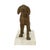 Nice figurine of a dog standing on a rectangular marble base; the sculpture is made of a zinc alloy, popularly known as...