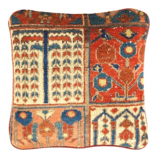 Pasargad Vintage Hand Knotted Farahan Rug Pillow For Sale