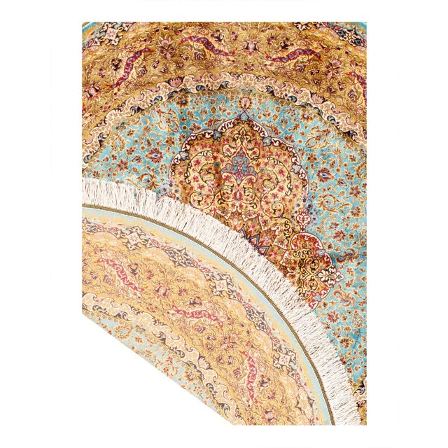 Traditional Pasargad DC Exquisite Design Paris Palace Fine Power Loom v. Silk Rug For Sale - Image 3 of 3