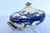 19th Century J. & G. Meakin Dresden Blue & White Ironstone Tureen For Sale - Image 13 of 17
