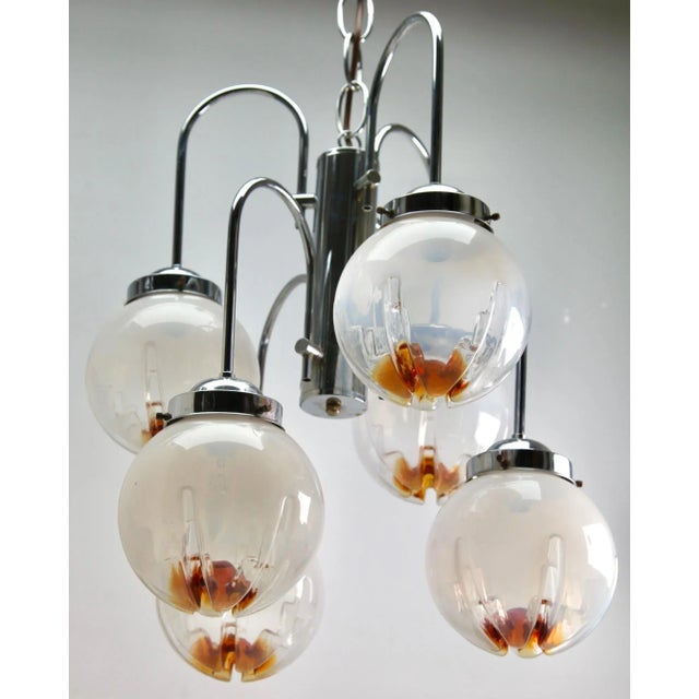 Clear Glass Pendant by Mazzega For Sale - Image 6 of 10