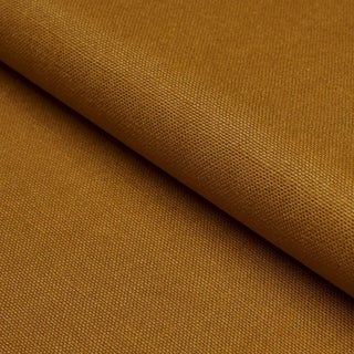 SAMPLE - Schumacher Piet Performance Linen Fabric In Camel For Sale