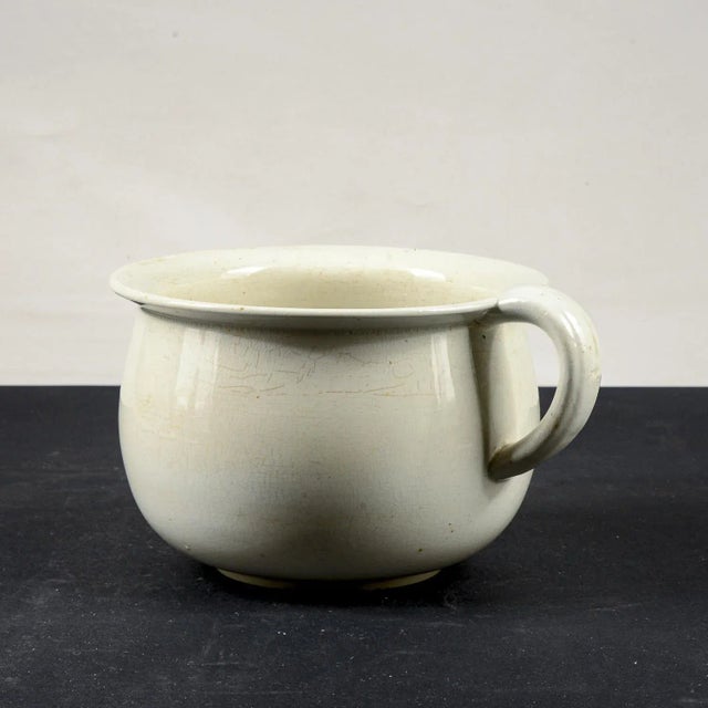 White Ceramic Vase by S. C. Richard, 1920s For Sale - Image 6 of 9