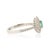 Green 18k Gold Emerald Double Halo Mexican Ring Size 6.5 by VRJewels For Sale - Image 8 of 17