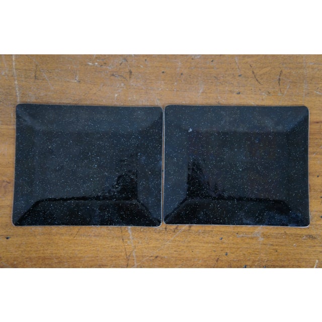 Vintage Japanese Tutanka Floral Enamel Cloisonné Trinket Sushi Dishes- Set of 2 For Sale - Image 10 of 10