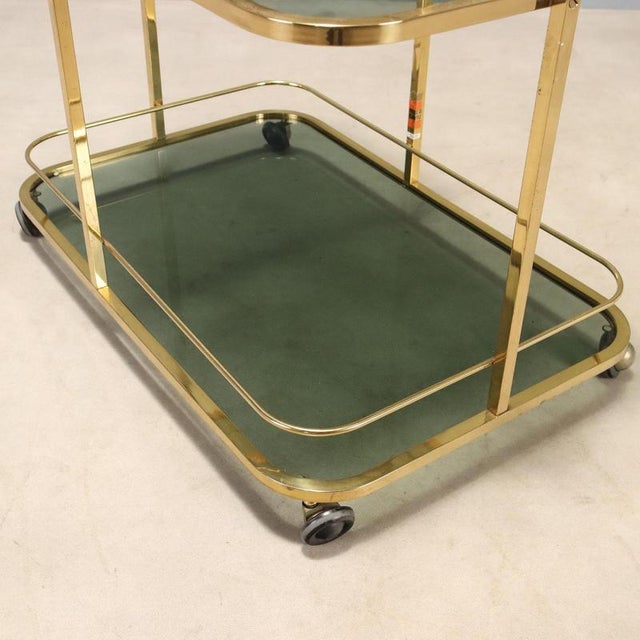 Brass Bar Cart, 1970s For Sale - Image 5 of 9
