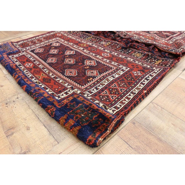Antique Persian Saddlebag - 03'05 X 05'02 For Sale - Image 9 of 13