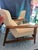 Textile Mid Century Wood Chair Set of 2 For Sale - Image 7 of 11