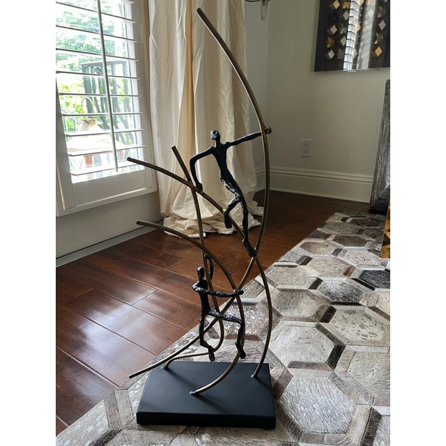 Contemporary Global Views Climbing Man Statue Sculpture For Sale - Image 10 of 10