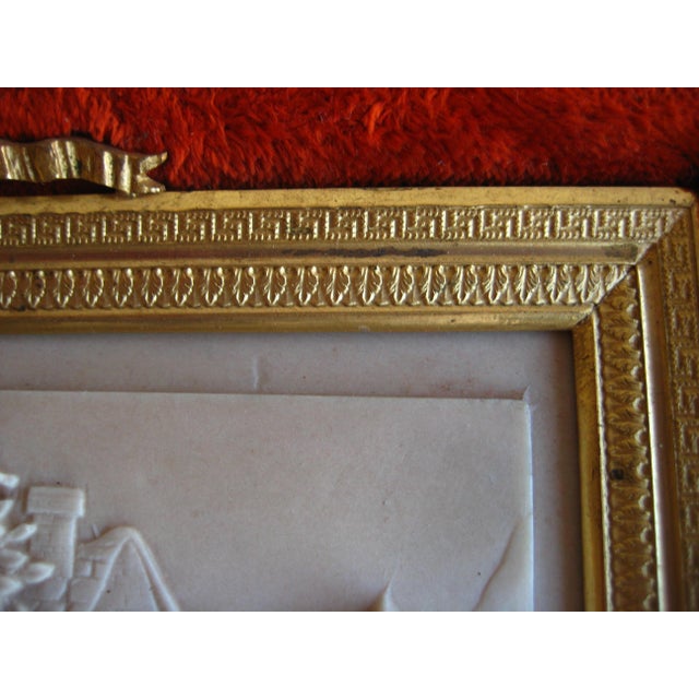 French 19 Century Limestone Bas Relief Frame For Sale - Image 6 of 8
