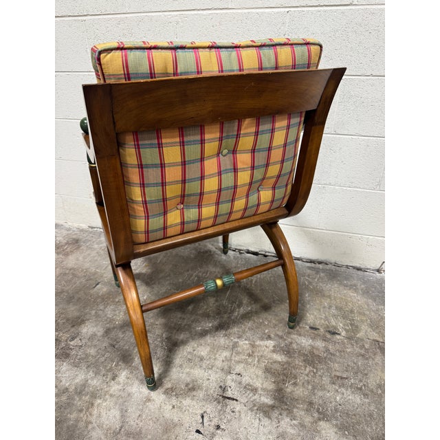Vintage Empire Style Walnut Chair For Sale In Richmond - Image 6 of 7