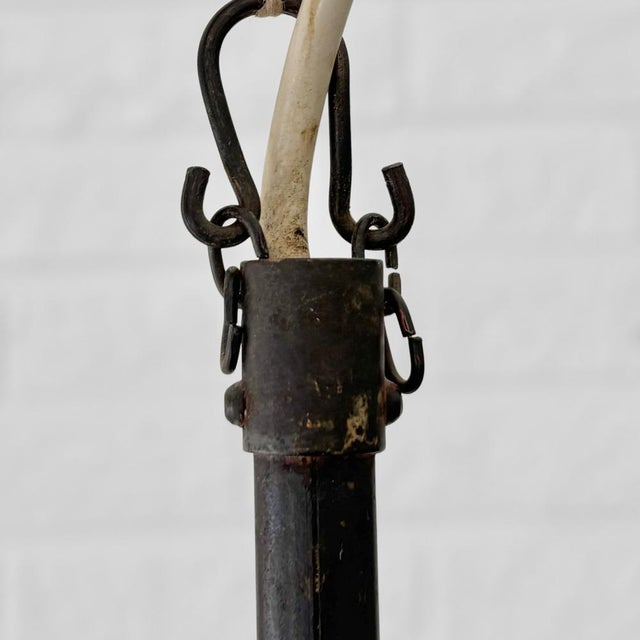 Vintage Industrial Pendant Lamp in Copper and Glass, 1920s For Sale - Image 11 of 12