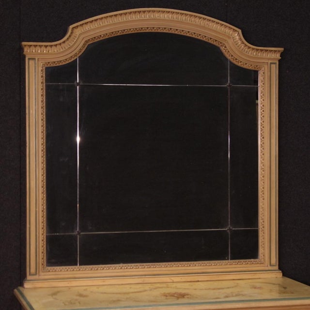 Louis XVI Dresser with Mirror in Lacquered Wood, 1960s For Sale - Image 3 of 13