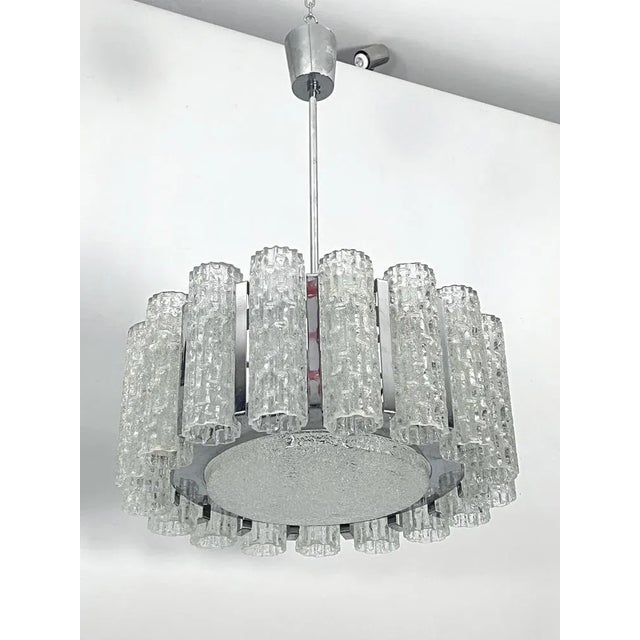 Mid-Century Murano Glass Element Ceiling Lights, Italy, 1960s, Set of 2 For Sale - Image 9 of 12