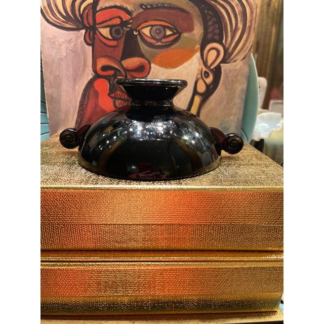 1940s Black Amethyst Deco Set of Compotes For Sale - Image 14 of 17