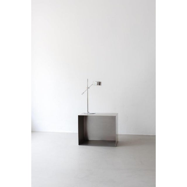 Sonar Cube Multifunction Furniture in Brushed Stainless Steel by Form & Eisen For Sale - Image 12 of 18