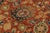 Textile Late 19th Century Antique Arts & Crafts Rug in Rust With Floral Patterns, From Rug & Kilim For Sale - Image 7 of 9